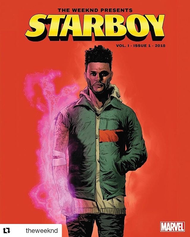 The STARBOY is now a comicboy. 😍#Marvel #iHeartRadioTop20 https://t.co/BIGrIQtvMU