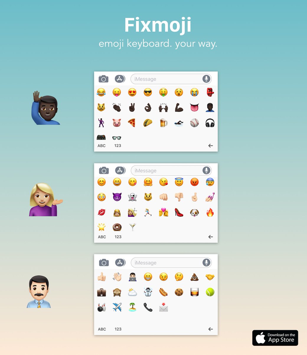 rv1raj's tweet image. #Fixmoji — make your own emoji keyboard

Download: goo.gl/8Ynghk

I’ll be giving away 20 copies to 🔀 retweeters. 

#emoji #iPhone