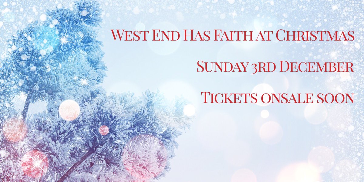 WestEndHasFaith's tweet photo. SAVE THE DATE!!!!!
Exciting Christmas concert news coming soon! @WestEndHasFaith supporting @Home4Gd - 3/12/17 @ 7:30pm. https://t.co/8a7kW766kW