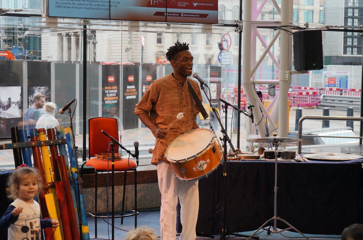 MubuMusic's tweet photo. Lovely music, sounds and vibes from @AdrianoAdewale at the @THSHBirmingham #MusicalPicnic this morning ... https://t.co/uOTxkUJjnJ