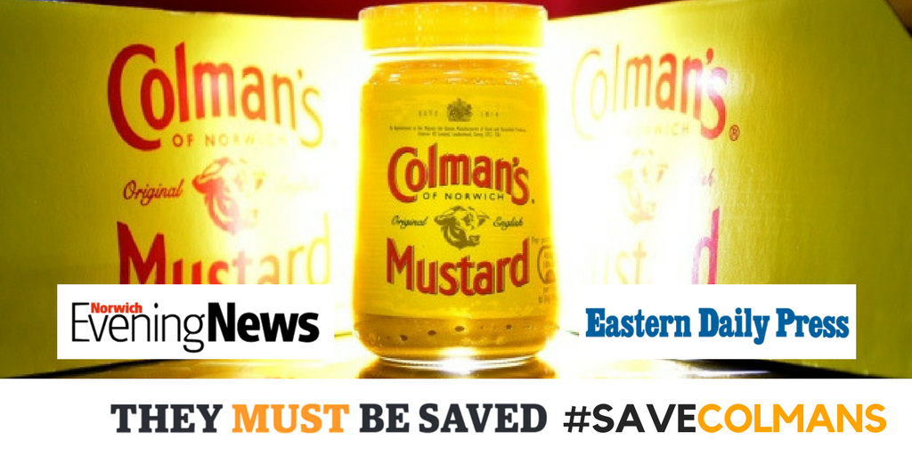 EDP24's tweet photo. If you haven't got a Colman's shirt you can support the campaign by signing our petition online here: https://t.co/uLGuLOJ13f #SaveColmans https://t.co/xve7rFgu2w