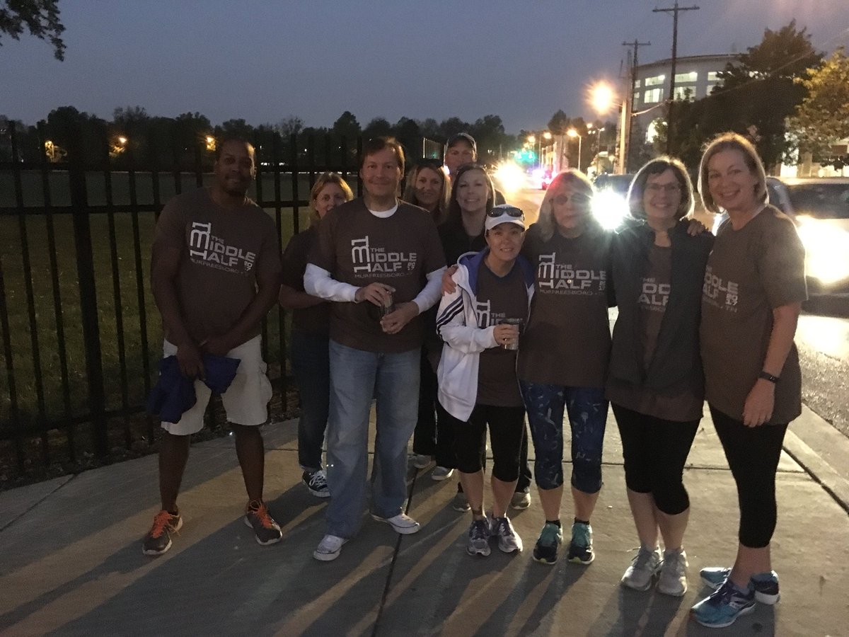 CBTennyson's tweet photo. Water station #1. Ready for runners #middlehalf https://t.co/6709vM2Xeb