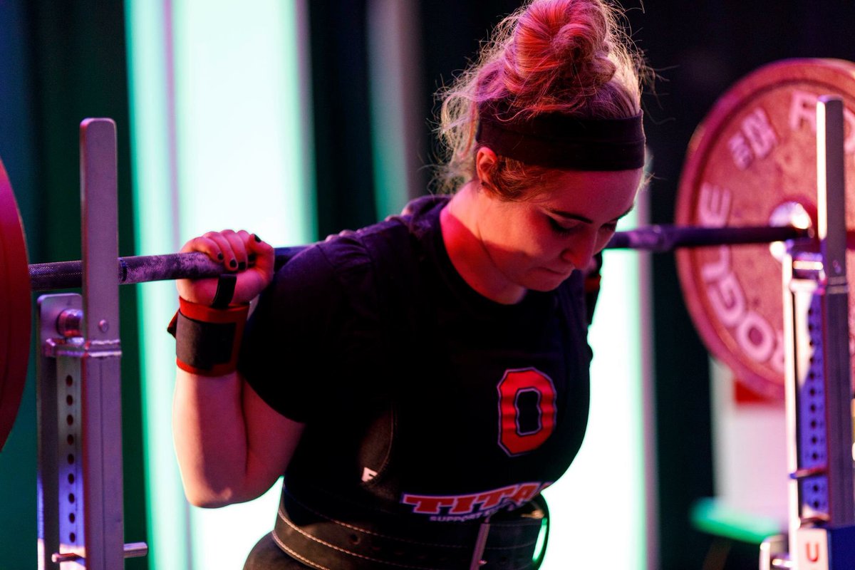 OSUPowerlifting's tweet image. Good luck to current club member, @izzygreenblatt, at @USAPowerlifting Raw Nationals today as she competes in the 84kg class!