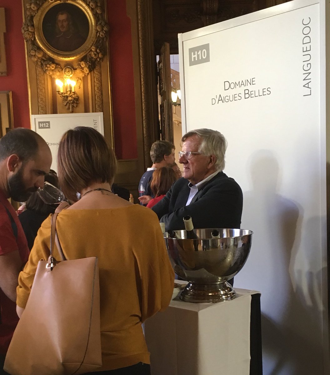 #LyonTasting : les Vins du Domaine <a href="/AiguesBelles/">Domaine AiguesBelles</a> ... bien belle et goûteuse image des Vins du #Languedoc ! #TerredeVins #PressHargreaves