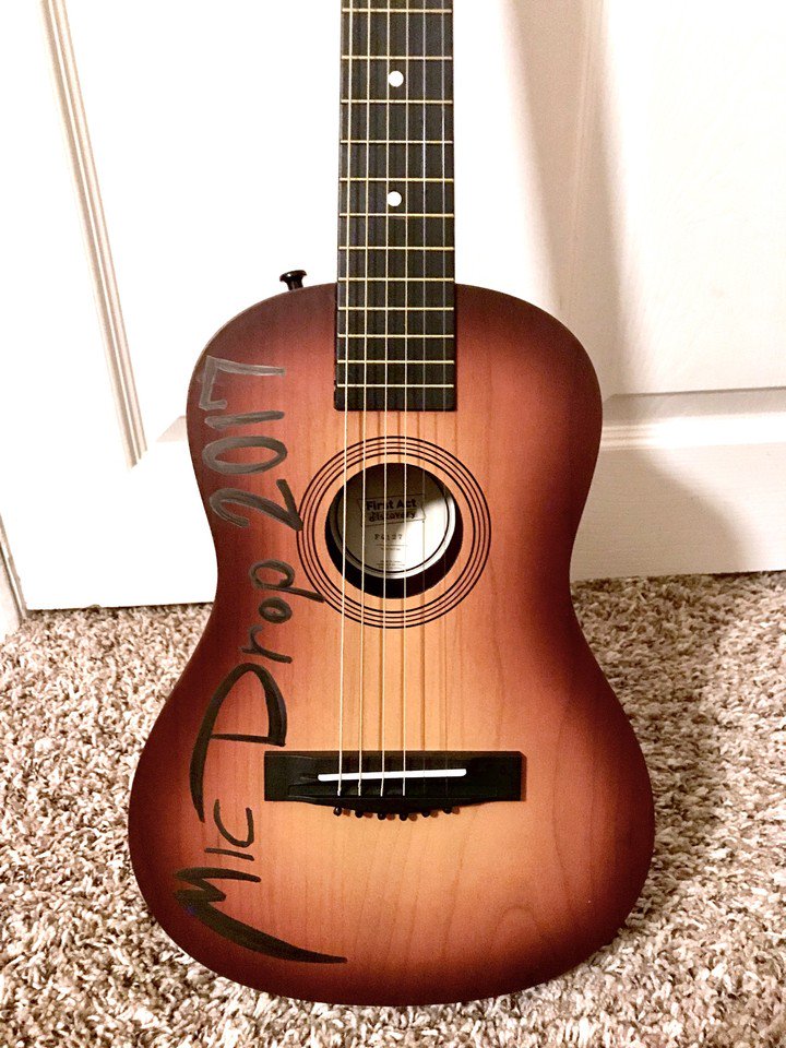 chayshaun's tweet photo. What will become of this guitar ๐ค #MicDrop2017 https://t.co/wC5Labsnda