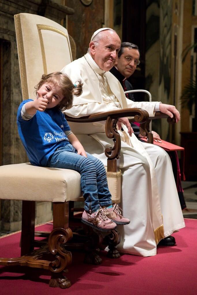 HCPT702's tweet photo. ‘Let the little children come to me.’ Pope Francis - an inspiration for Carmel @HCPT #lourdes @Pontifex https://t.co/l5Mr2Zi8P0