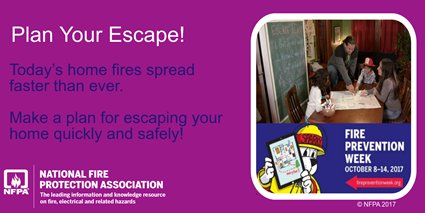 When a smoke alarm sounds, you may have 1-2 mins to escape. Know how to use the time wisely! #FirePreventionWeek https://t.co/ihnAt8EgFW