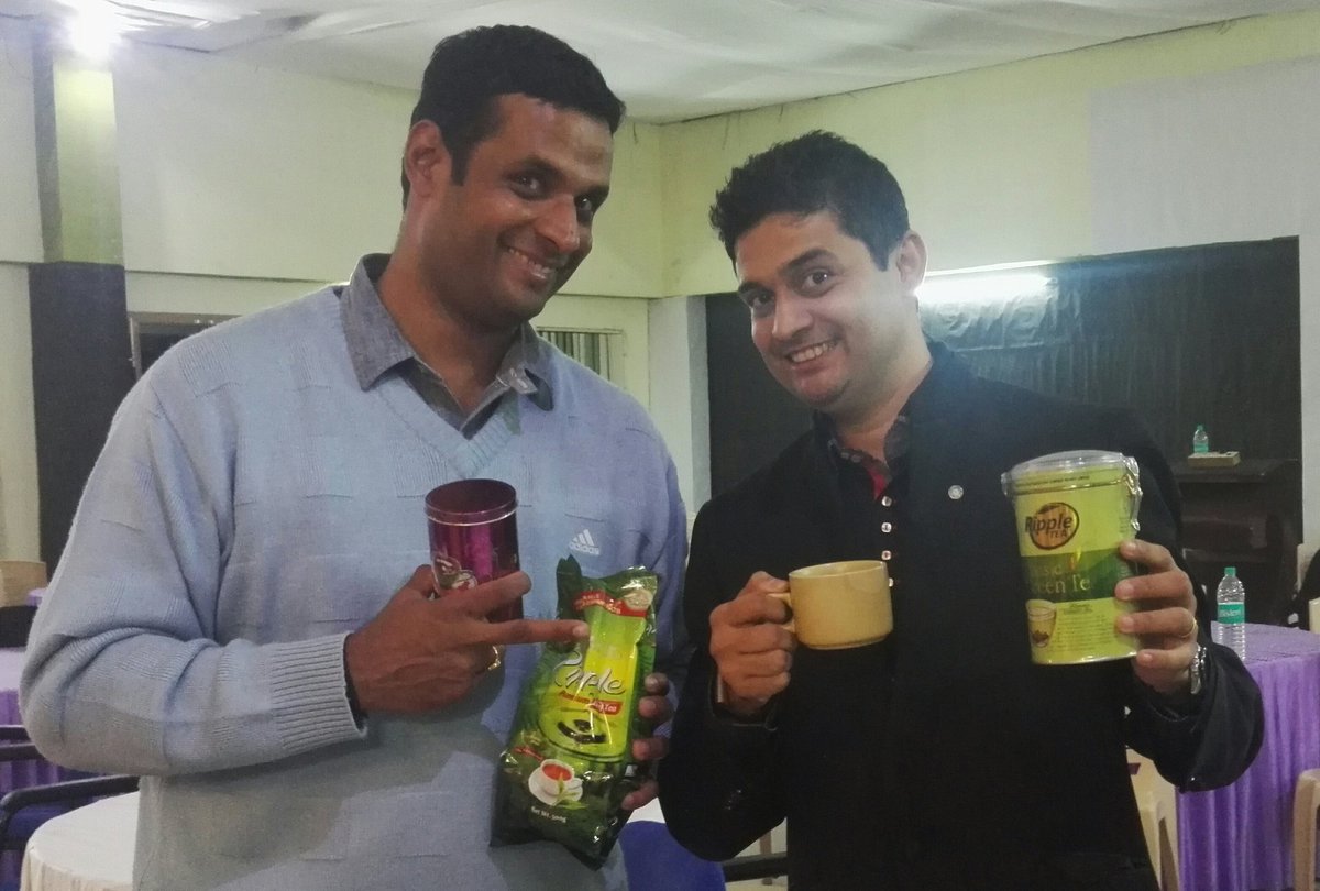 nakulshenoy's tweet photo. This event just became most special to me! What an awesome TEA hamper from our hosts @kdhplantations. #KannanDevan https://t.co/BjUFuLSMbq