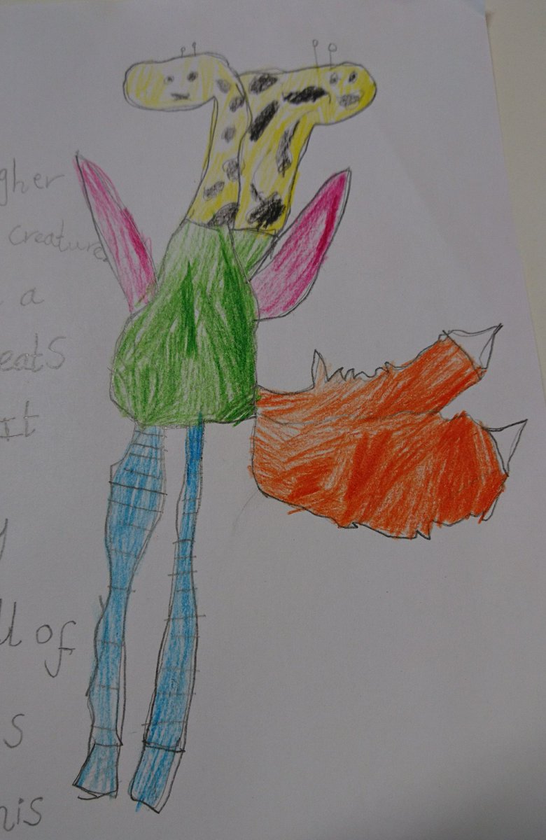 froggicorn's tweet image. Awesome new composite beast created at #urmstonlibrary with @Flyttamouse today! #kidsworkshop #illustratorworkshop #librariesweek