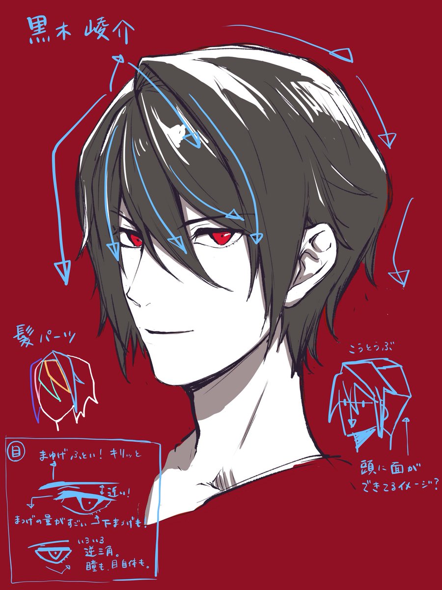 サッカー少年なお みなさんの黒木崚介の描き方を見せて下さい そっ T Co Jzribunsjk Twitter