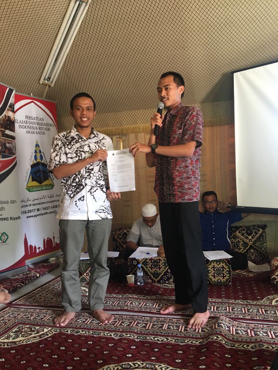 islah_saudi's tweet photo. Barokalloh wa innaillah kpd akh @faadiludaya (HK 16) sebagai Ketua PPMI Cabang Riyadh (2017-2018), 

@IslahPusat @Sabiqien https://t.co/ylby8YUBje