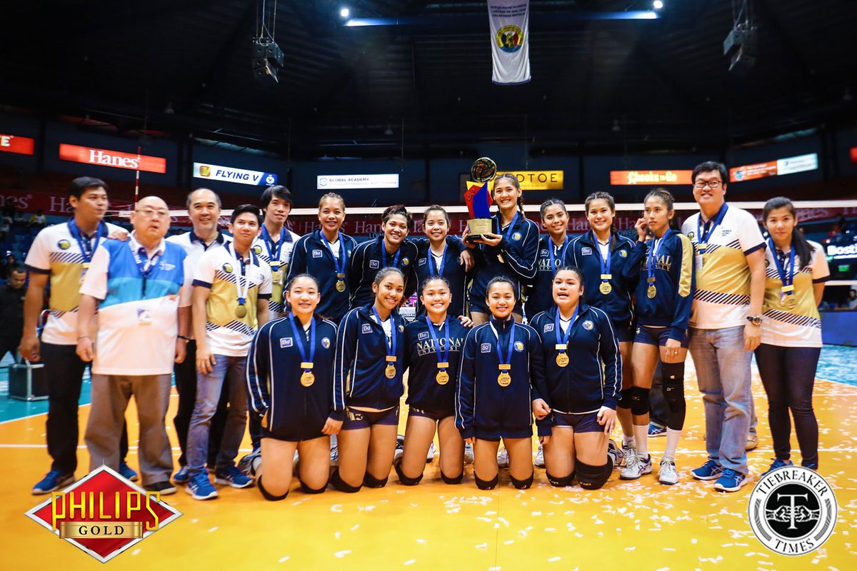 tiebreakertimes's tweet photo. #PVL2017 Lady Bulldogs sweep conference to secure third straight crown >> https://t.co/5PSVqVdqwj | Presented by @PhilipsGoldPH https://t.co/wBi3iciKnm