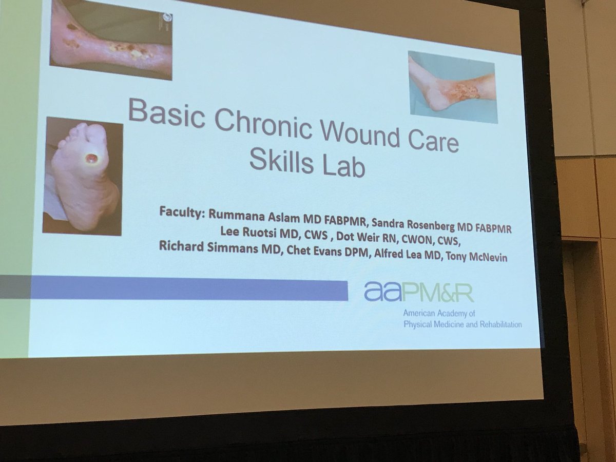 Dotweir's tweet photo. In Denver at the America Academy of Physical Medicine &amp; Rehab doing a wound skills lab with the American Board is Wound Medicine &amp; Surgery https://t.co/4a1bzat9t3