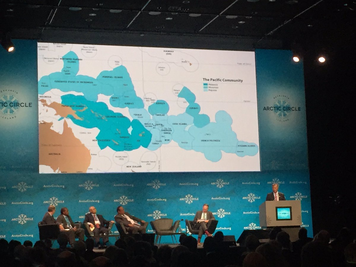 MagniArge's tweet photo. #HenryRuna PM #CookIslands keynote speech at #ArcticCircle on future of his #LargeOceanState. Thrilling and inspiring. https://t.co/64pVBtJrEd