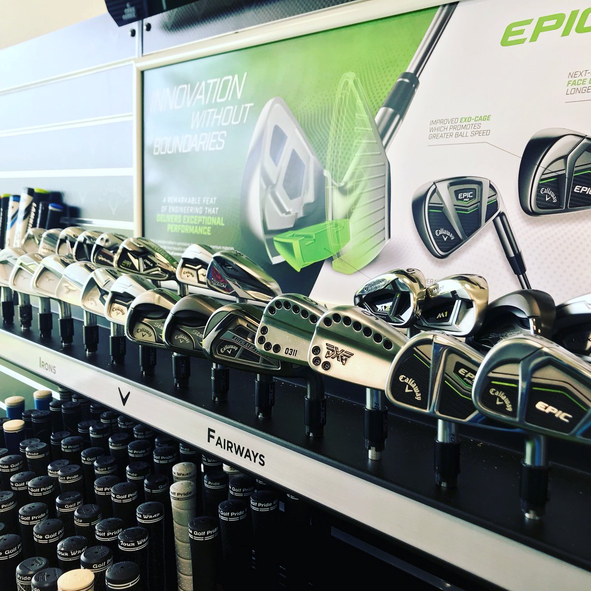 Probably the biggest selection of custom fitting golf clubs in the country! For left or right handed players