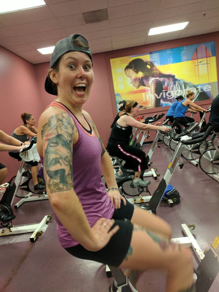 KaylaMManning's tweet photo. It was raining, so adjusted to 75 minutes on stationary #bike, 2 mile #run, 10 minute #row!! #womenwhoshine #badassisbeautiful #trigoodbeer https://t.co/jZwntrTVeW