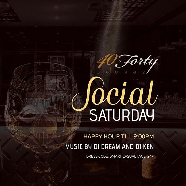 Official40Forty's tweet photo. Lets get social tonight....only legit plan for your Saturday.. Music by @djdreamkenya https://t.co/NGKB95ord2