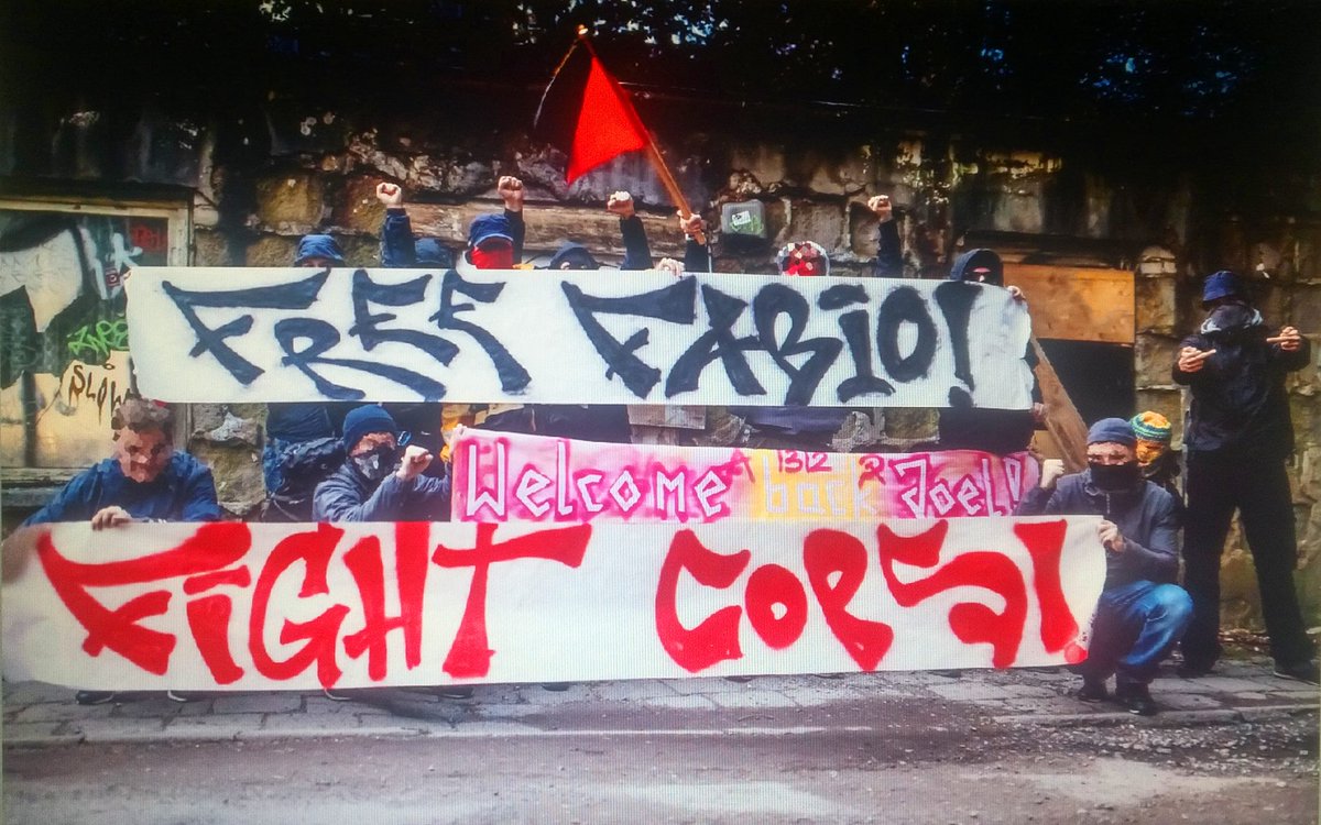 NoG20_Inter's tweet photo. #FreeFabio #unitewestand
Today many activists showed their solidarity with Fabio and all the other G20 prisoners https://t.co/IcKrPdGb6X