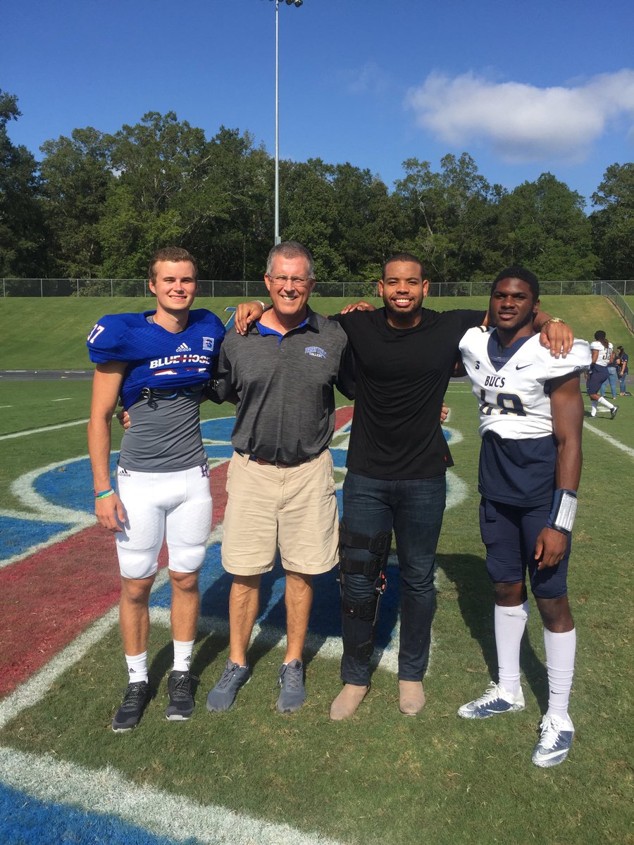 Awesome time today at Presbyterian vs Charleston Southern game. Good getting to see former SV FB players Joey Maxberry,  Cameron Cain &amp; RJ.