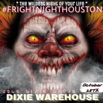 kaeg63's tweet photo. "The Biggest Halloween Party In 20 Years" #FRIGHTNIGHTHOUSTON OCT 28th @ The #DIXIEWAREHOUSE ๐ Free Till 11 W/Costumes โผ๏ธDM For Info https://t.co/8x49LuTWSx