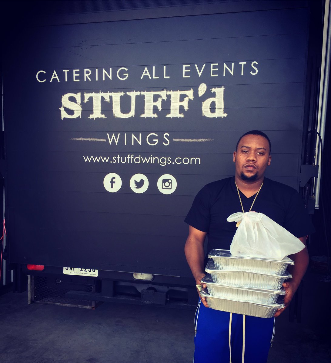 Let's us CATER your weekend events! Appreciate you Reggie for let us take care your niece Bday Party 🎊 🎉. stuffdwings@gmail.com #houston