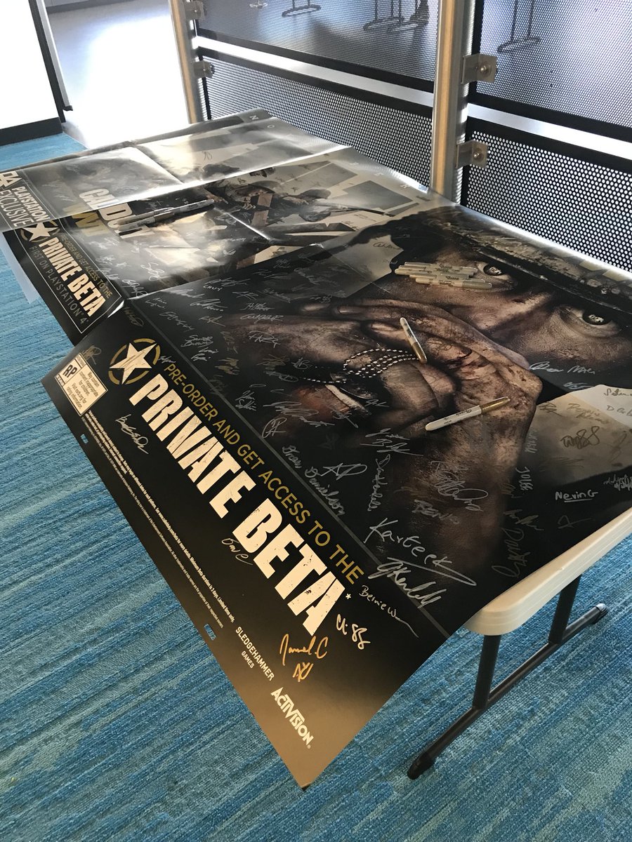 Michael Condrey (@michaelcondrey) on Twitter photo The countdown is on. RT for a chance to win one the these signed <a href="/SHGames/">Sledgehammer Games</a> #CODWWII posters! The countdown is on. RT for a chance to win one the these signed <a href="/SHGames/">Sledgehammer Games</a> #CODWWII posters!