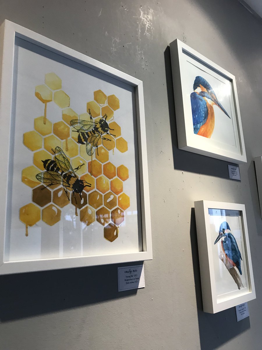 LodgeTw's tweet photo. It’s the final exhibition week, so pop in and grab yourself a lovely original piece of art by Emily Mei https://t.co/3ZZK6RvQ1J