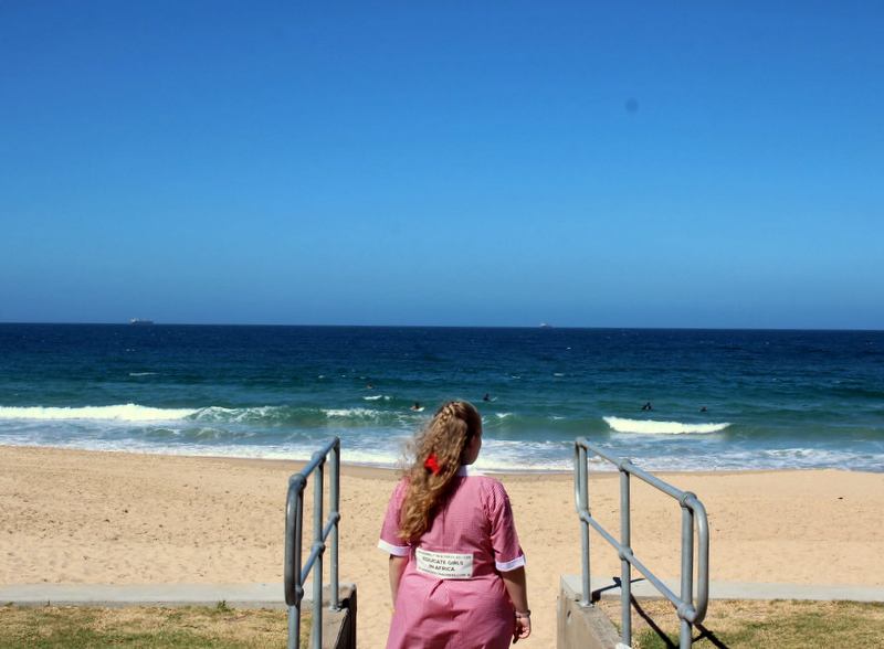 lara_dca's tweet photo. Catch Cassie and the UOW Lead Team on the waves when they surf in a dress next weekend #jrnl102 #doitinadress https://t.co/2d9nW8uOkc