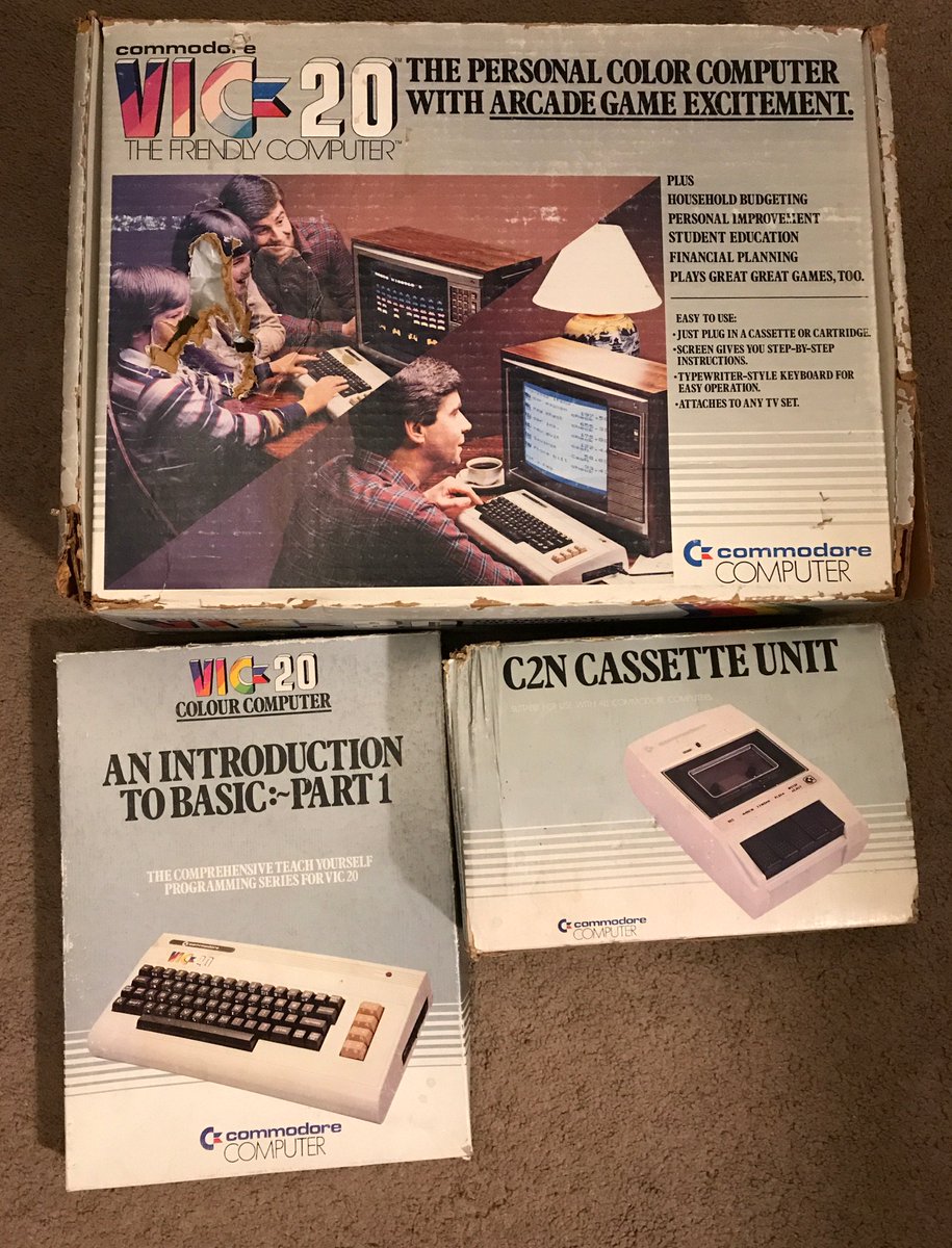 Joedangle's tweet photo. Pickd up a #commodore #vic20 last wk @ the flea mkt bc it was "broke" &amp; I needed parts. Well it works &amp; I cant tear it apart now! #TradeTime https://t.co/iMHhsJmOnn