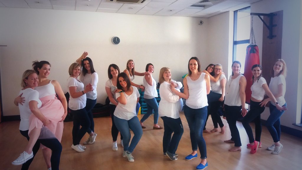 JadeCheerCo's tweet photo. @Louisef73689552 Such good fun today for Polly's #dirtydancing party! No hangovers here 😉 @CheerleadingCo https://t.co/IbnvGNnbrL