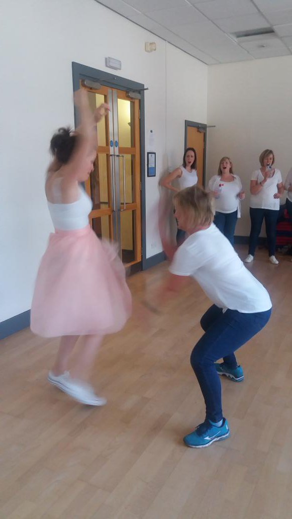 JadeCheerCo's tweet photo. @Louisef73689552 Such good fun today for Polly's #dirtydancing party! No hangovers here 😉 @CheerleadingCo https://t.co/IbnvGNnbrL