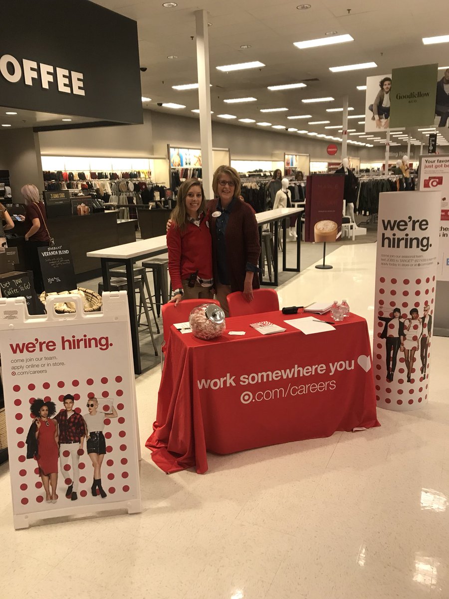 Seasonal hiring event at the South Ridge Target!  Today and tomorrow 10-6!!  Come and see what exciting positions are available!