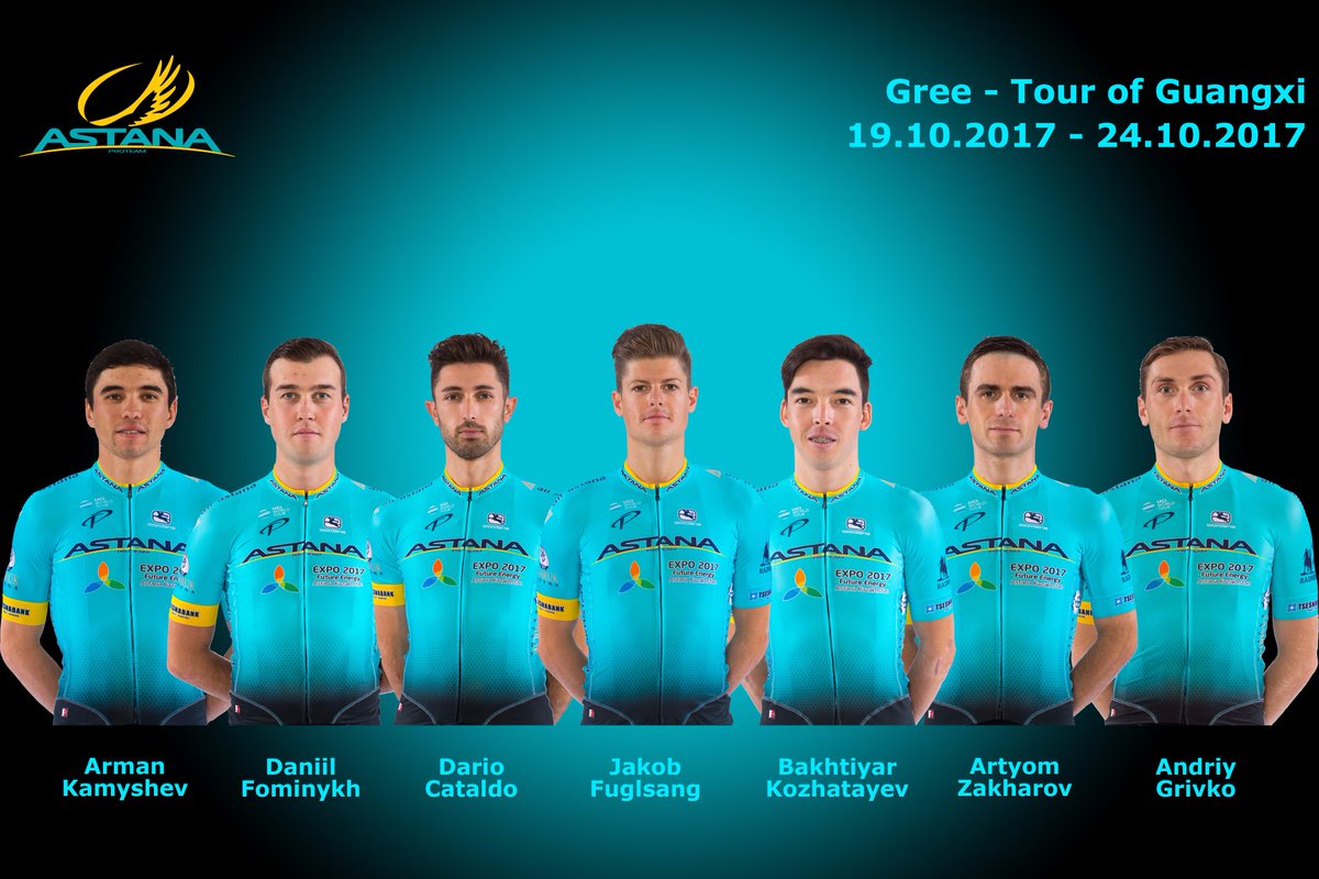 FanAstana's tweet photo. Good luck to @AstanaTeam. The team has some strong riders in the race, so why not fight for a victory.
#astanaproteam #TourofGuangxi https://t.co/iYRz22ZhFt