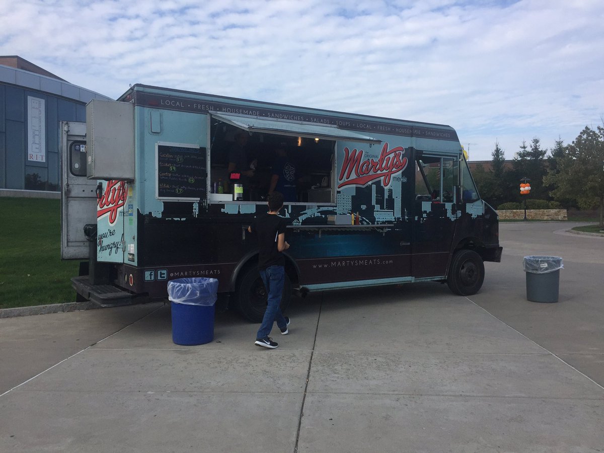 RIT_BrickCity's tweet photo. Food trucks @MartysMeats @CheesedConfused & LuGia's Ice Cream open in Global Village at 4:30! Grab a bite before the @RITMHKY game! #RITBCW https://t.co/DfYIYF1imU