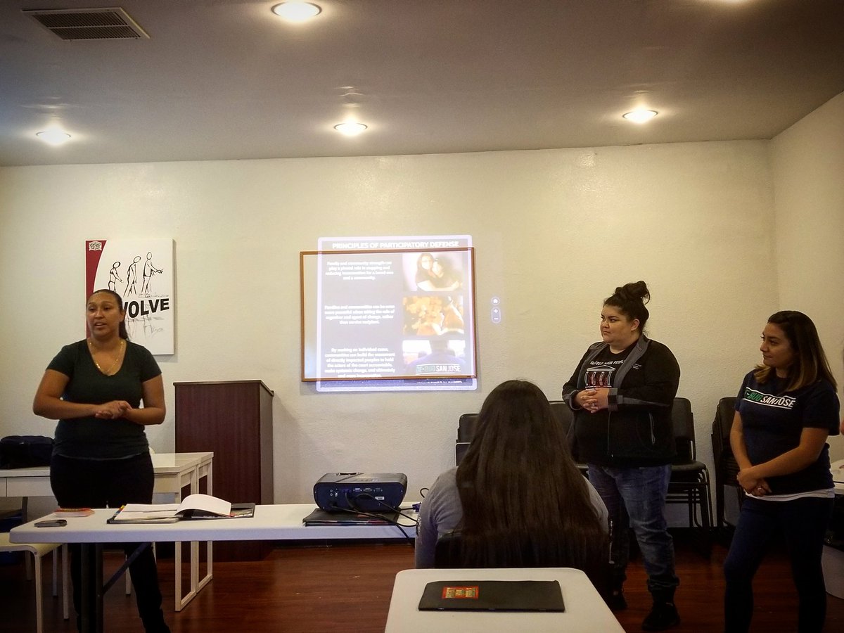 resilienceoc's tweet photo. Thank you @svdebug for coming through this weekend to break down #ParticipatoryDefense for us. Helen from @UCILaw's #CriminalJustice clinic is here learning with us too! #InjusticeSystem #SchoolsNotPrisons https://t.co/LX7Vne5U30