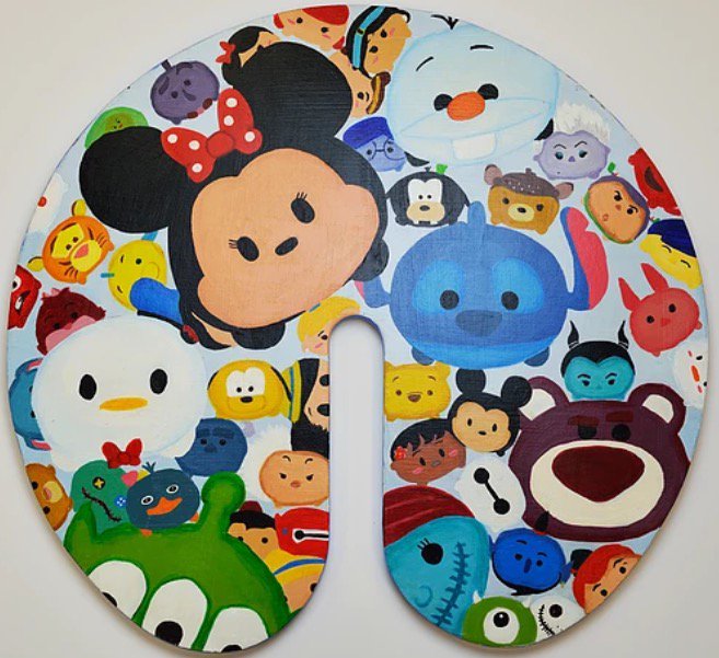 Shieldinit's tweet photo. Our #ShieldOfTheWeek is a Disneyβs Tsum Tsum inspired shield! It's colourful, bright, and filled to the brim with cute Tsum Tsum friends! πβ¨ https://t.co/F50ucWBbiM