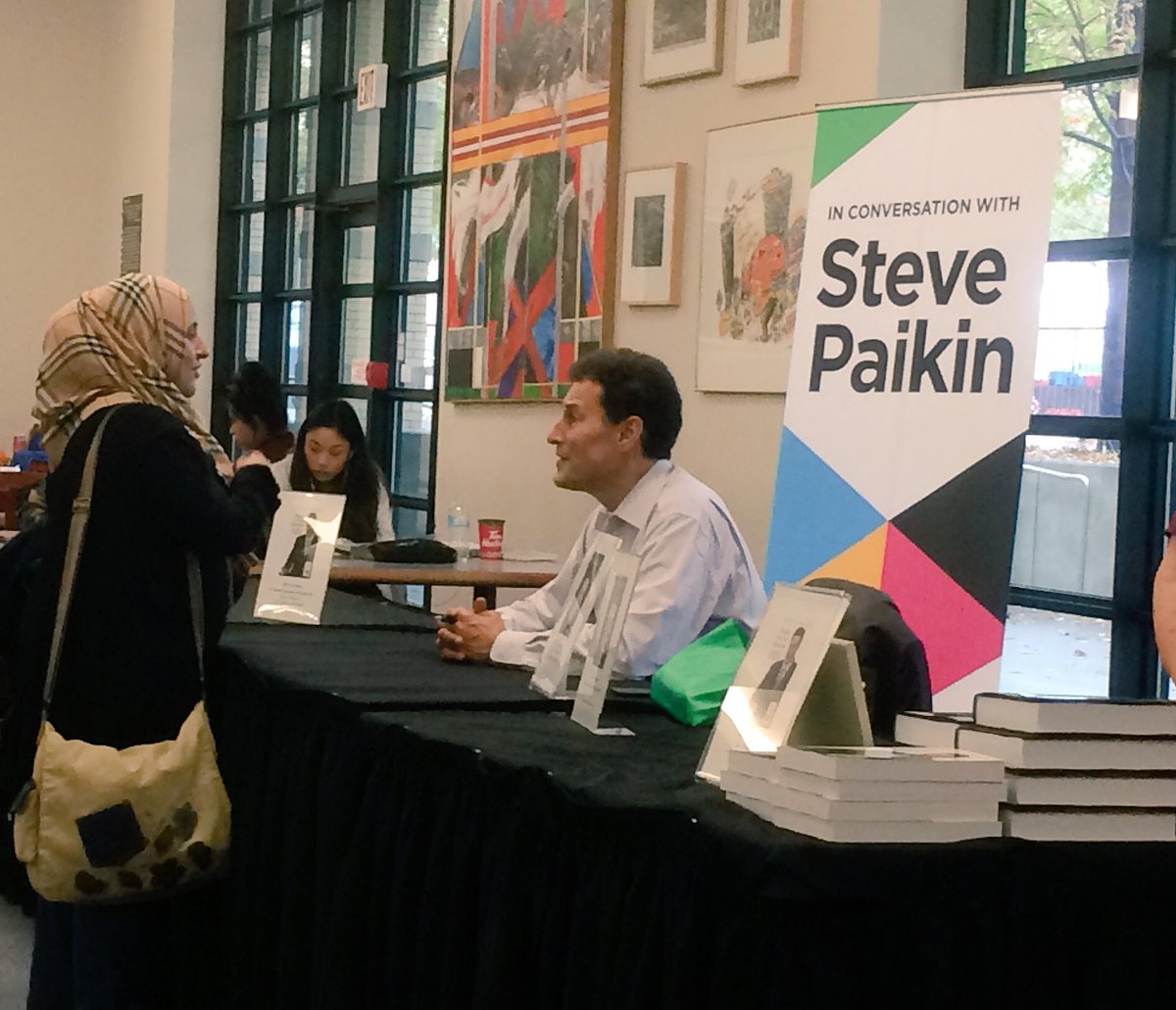 BonnieCrombie's tweet photo. Ontario's preeminent public broadcaster signing books from @mississaugalib during #PublicLibraryWeek. Engaging, educating, informing. https://t.co/vh1qQMD5zG