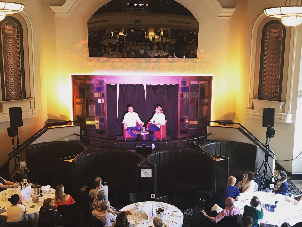Jose_Pizarro's tweet photo. Very happy to be here @cheltfestivals to talk about #cataloniabook with @juliapleonard #festival #eatwell #livewell https://t.co/gMOL35lx1U