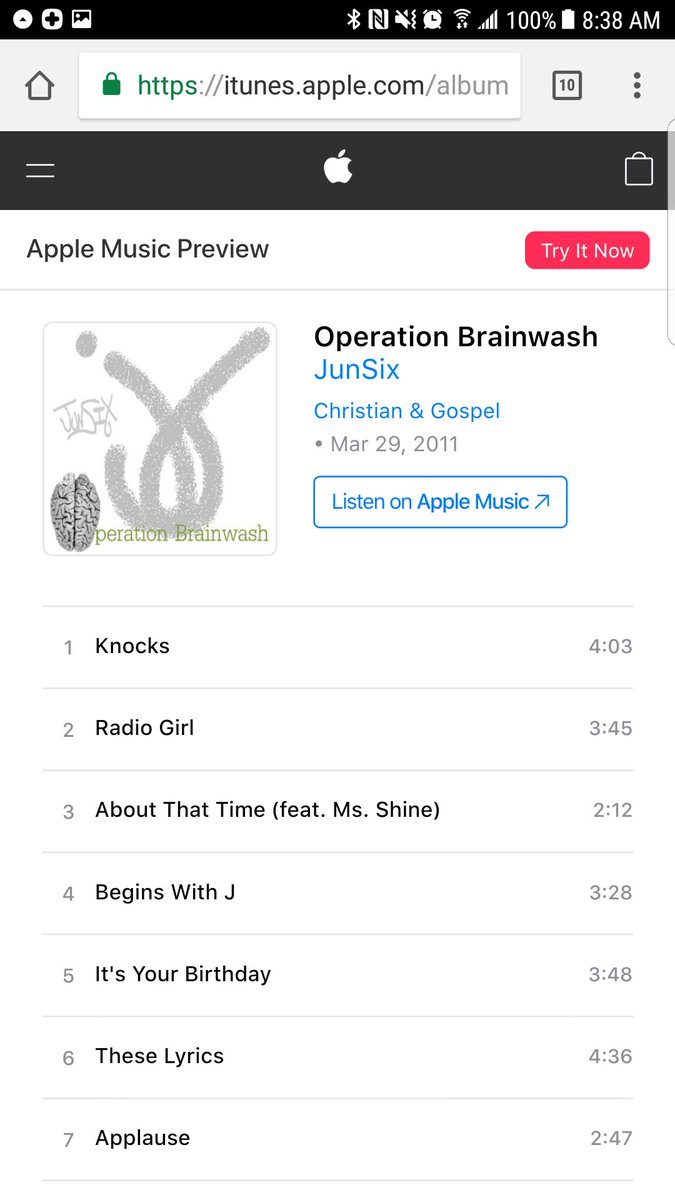 JunSix's tweet photo. Listen to my album #OperationBrainwash on @applemusic
https://t.co/s7aLC7nfOS #chh #JunSix #bars #beatsandbars #newmusicfriday https://t.co/J1tFZQnMdE
