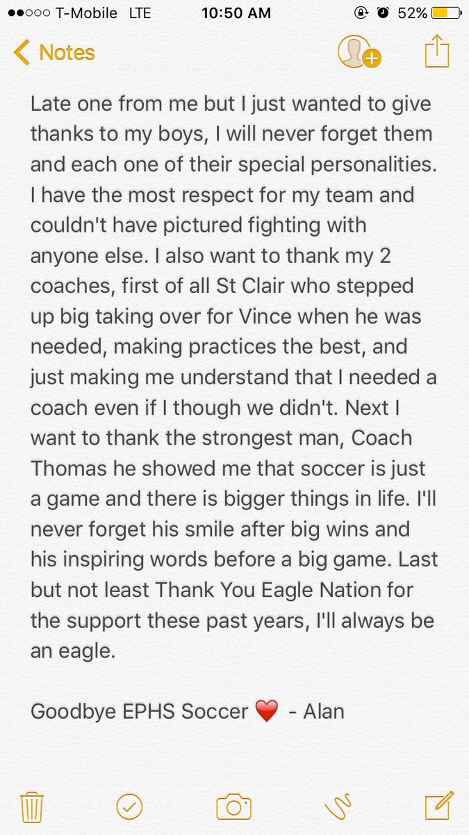ephsboyssoccer's tweet photo. Thanks for the ride... https://t.co/d2XFfJN1c0