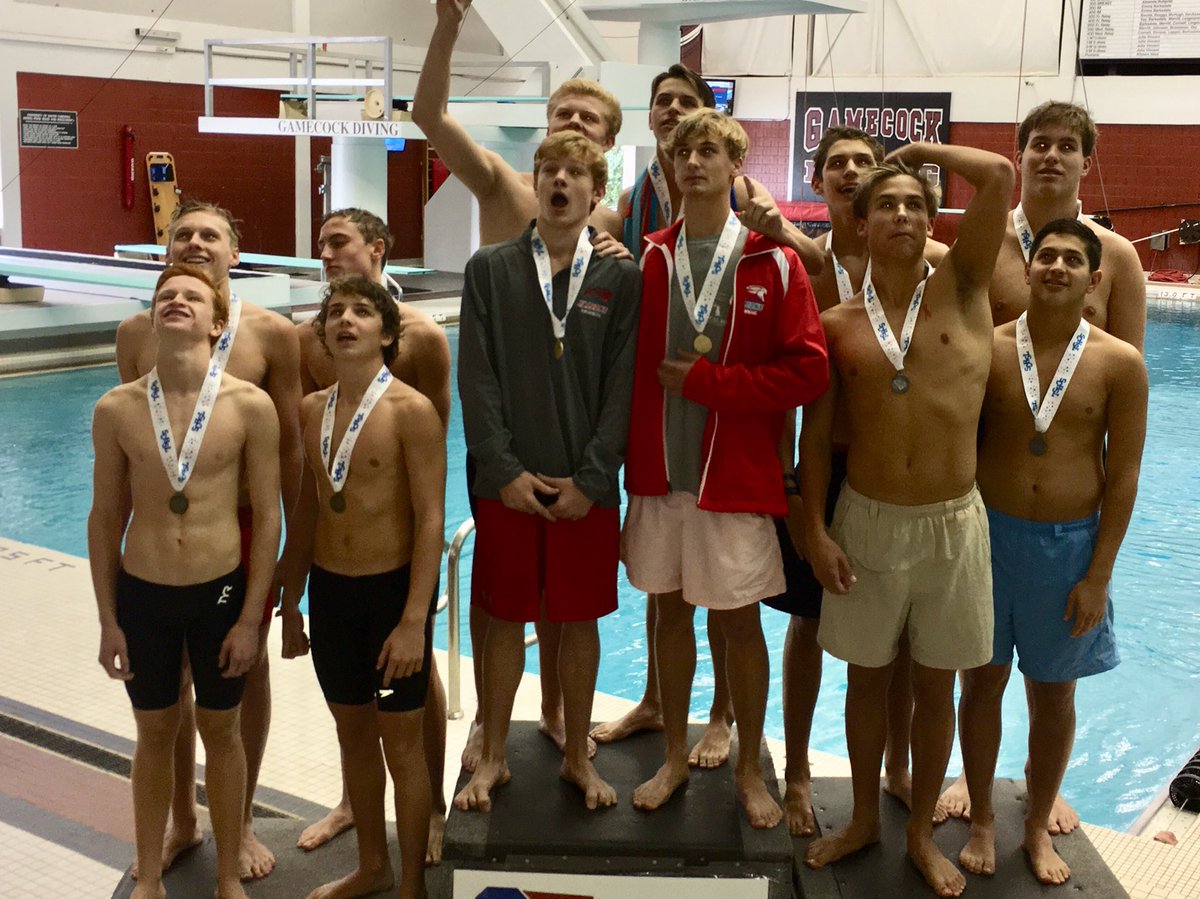 SCHSL's tweet photo. AAAA State Swim Championship continuing after first awards ceremony... who will float to the top and take home the gold???🏆🏊‍♀️🏊🏅 #SWIM17 https://t.co/1ADOycFS2R