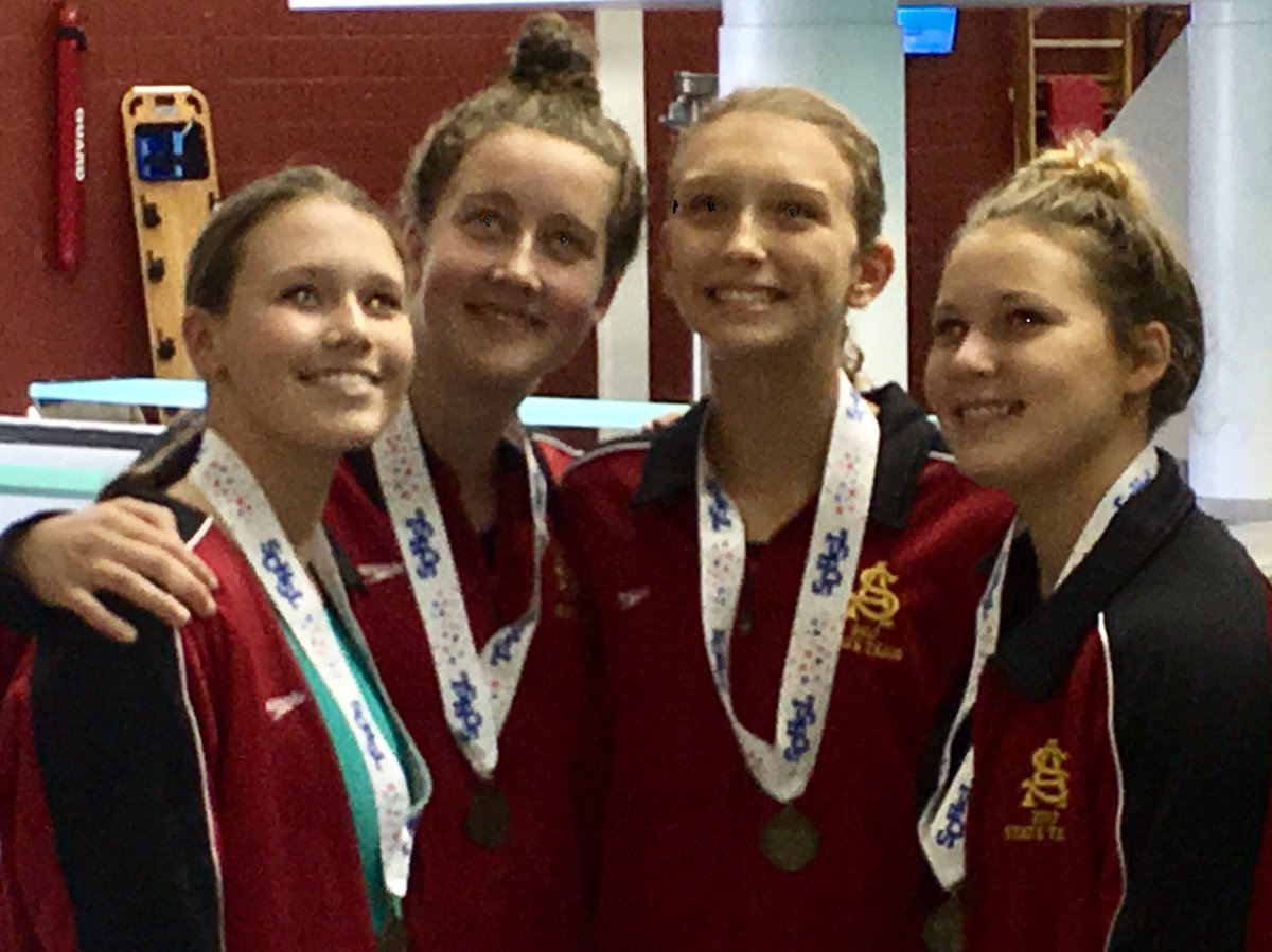 SCHSL's tweet photo. AAAA State Swim Championship continuing after first awards ceremony... who will float to the top and take home the gold???🏆🏊‍♀️🏊🏅 #SWIM17 https://t.co/1ADOycFS2R