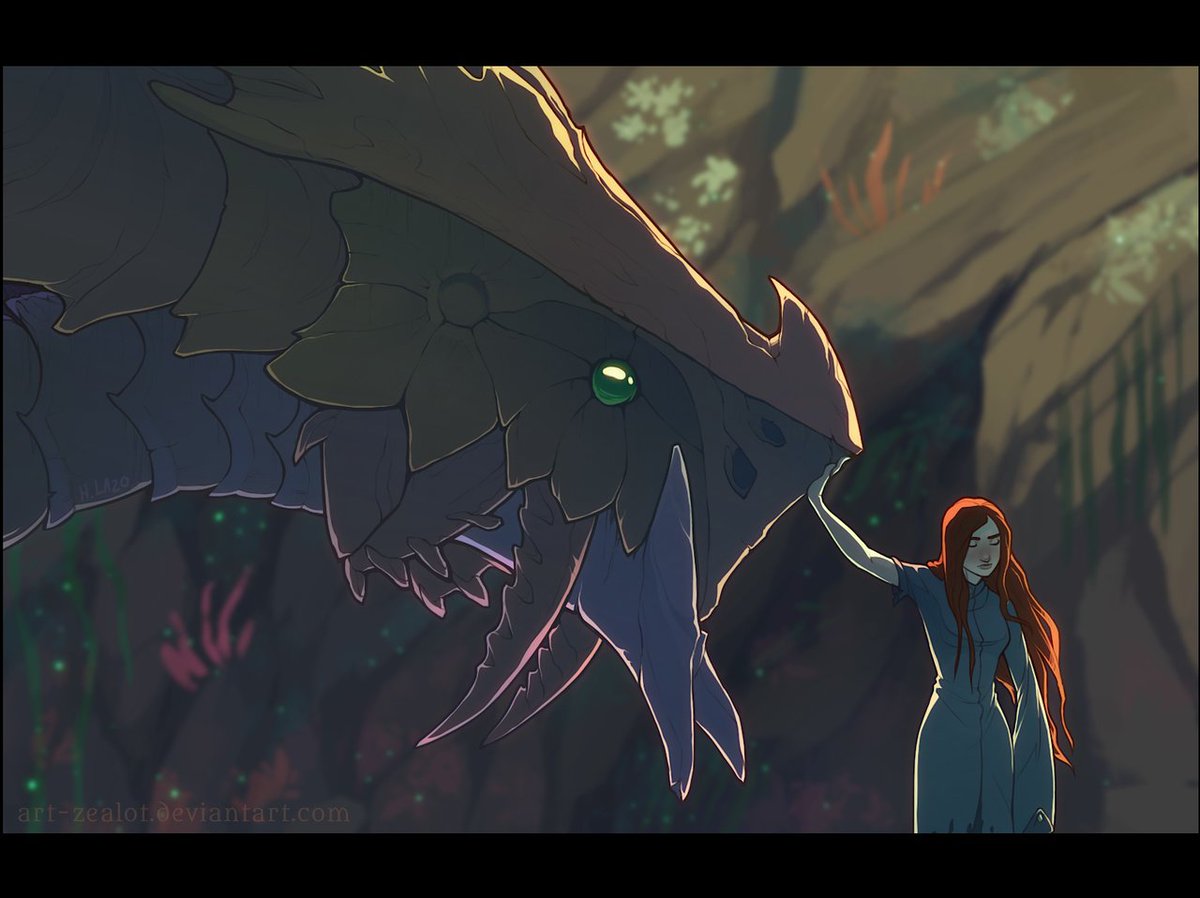BrandSanderson's tweet photo. "How to Train your Chasmfiend" by the wonderful Hayley Lazo. #StormlightSaturday
https://t.co/WTvoemQwja https://t.co/aO4r5AJHvS