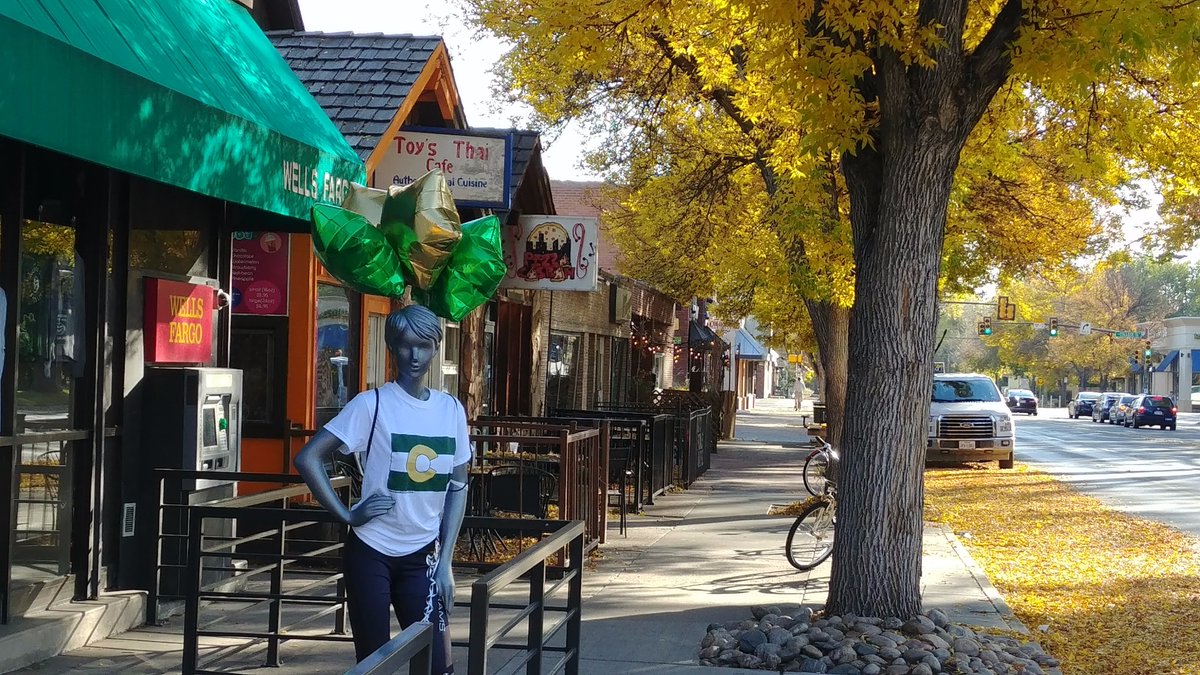 Beautiful Fall Homecoming Morning on Laurel Street. Stop by and see us on your way to the game. Go Rams! ramsbookstore.com