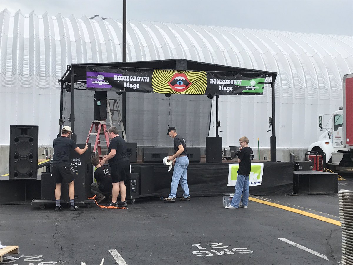 Getting set up &amp; ready! Check it out! Still need tix? Get them at fedupfestkc.com or at the <a href="/XRDSKC/">CrossroadsKC</a> gate.