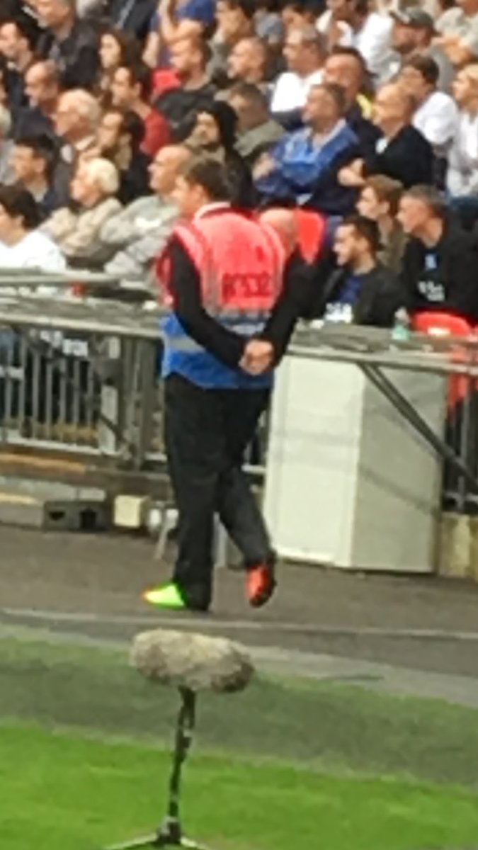 MikeyWadd7's tweet photo. Steward at Wembley hoping to get on #bringyourboots https://t.co/uJAqp69R05