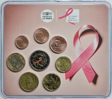 EUROCOLLEZIONE's tweet photo. #FRANCIA 2017 #euroset Divisionale 8 monete FDC "Lotta contro il cancro del seno" - Tiratura 500 - Emissione ottobre https://t.co/s4ZtS4wKn0 https://t.co/NGUigWRF1u