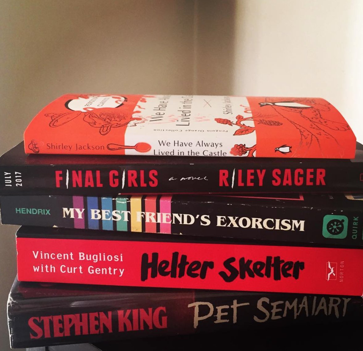 goodreads's tweet photo. We’re gearing up for #HorrorWeek (10/16-10/22) with a stack of our favorite Halloween reads. What scary books are on your Want to Read list? https://t.co/PqmO30frSn