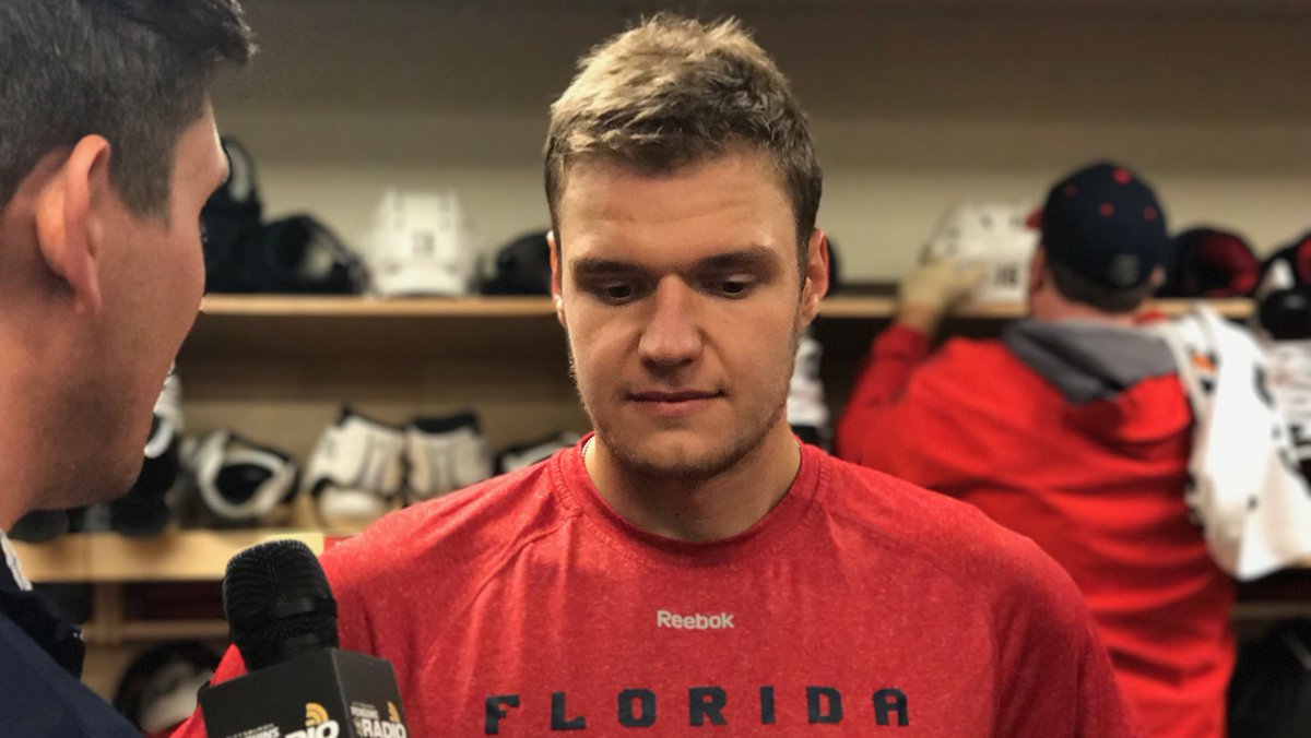 "When you practice hard, you know you are going to play hard." - @Barkovsasha95 on the new coaching staff. https://t.co/fdEoB8SjUu