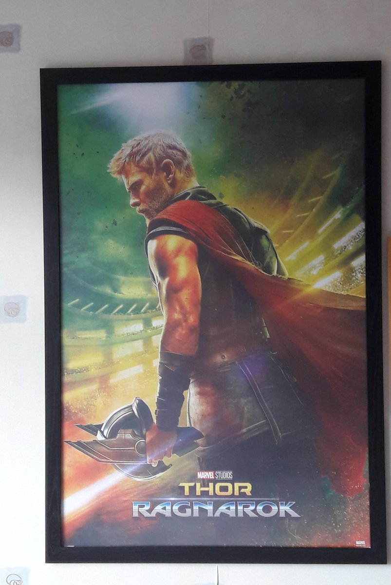 JoLaHarv's tweet photo. New pics/posters finally up on my den wall 😁
#newThor #newLemmy #newInglorious https://t.co/eErdqmteP3
